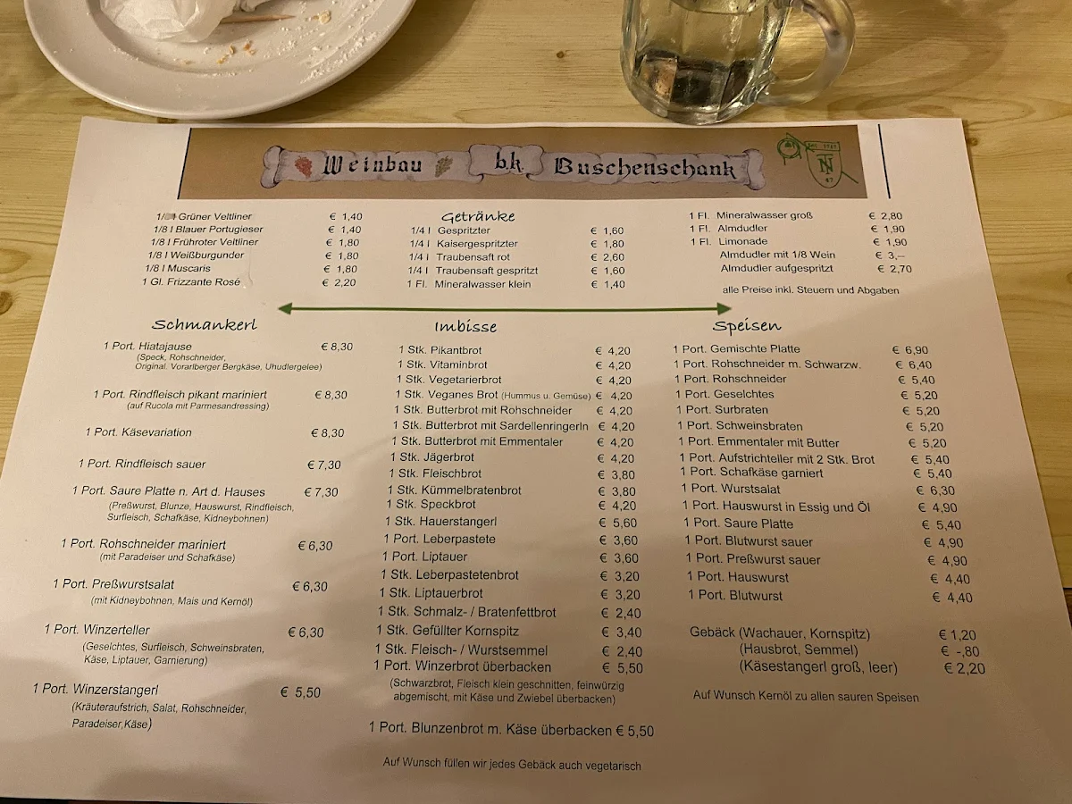 Speisekarte photo 1