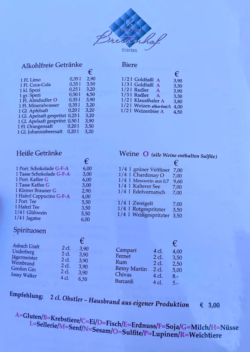 Speisekarte photo 2