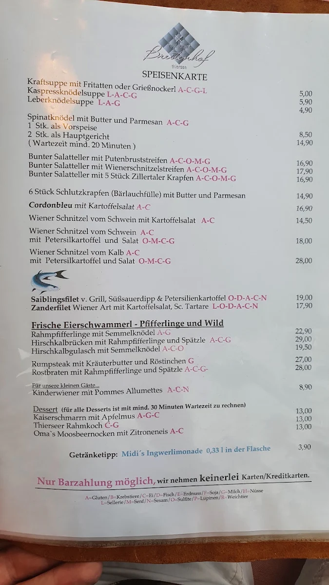 Speisekarte photo 3