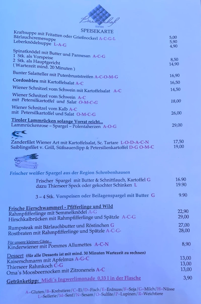 Speisekarte photo 4