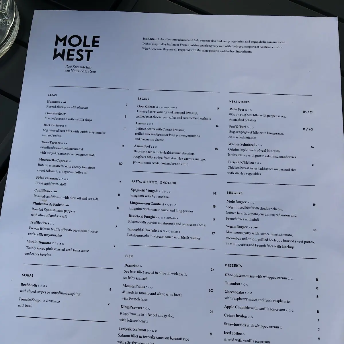 Speisekarte photo 2