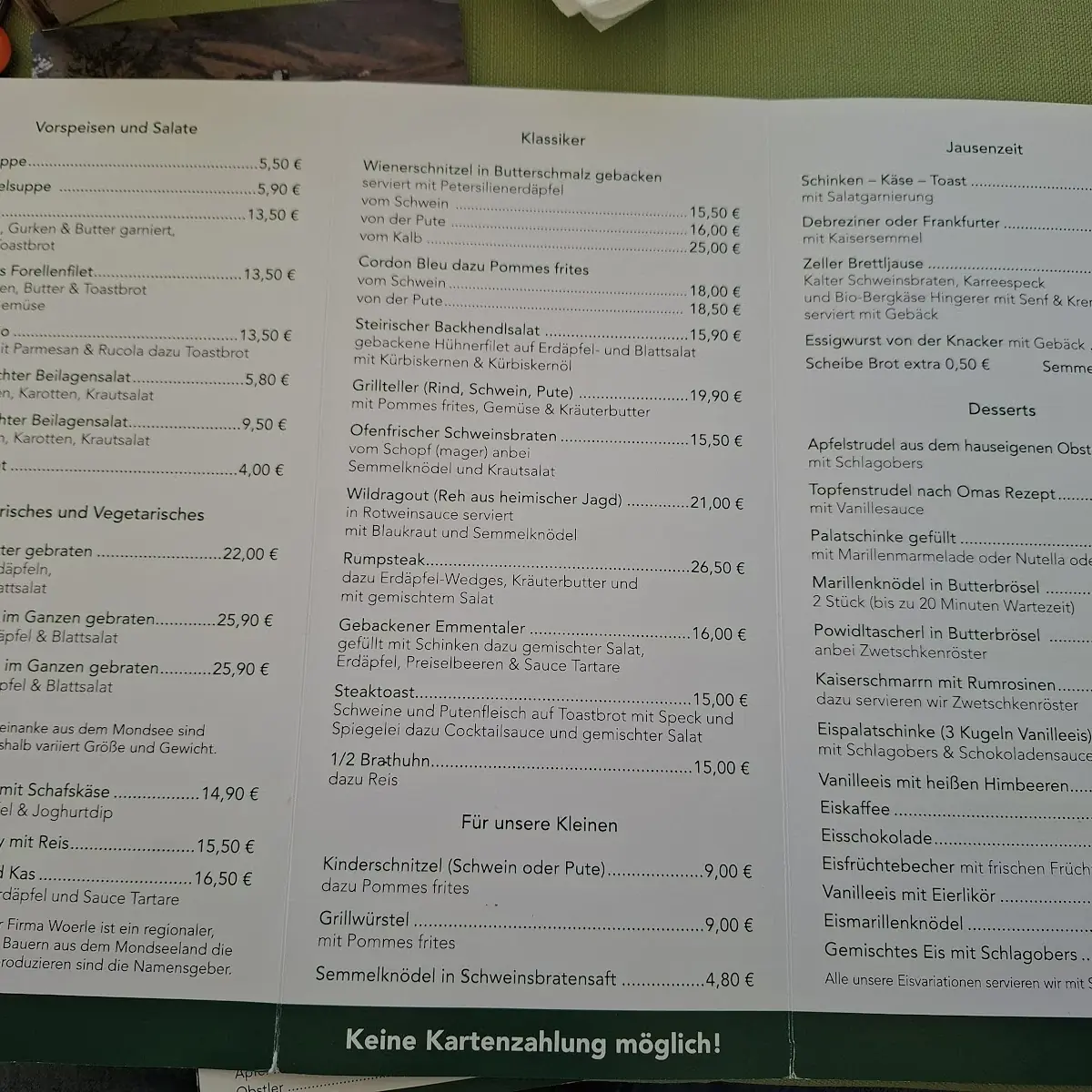 Speisekarte photo 3