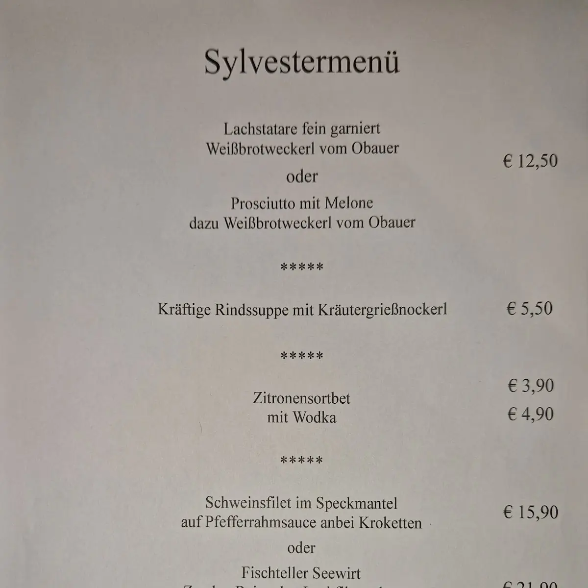 Speisekarte photo 8