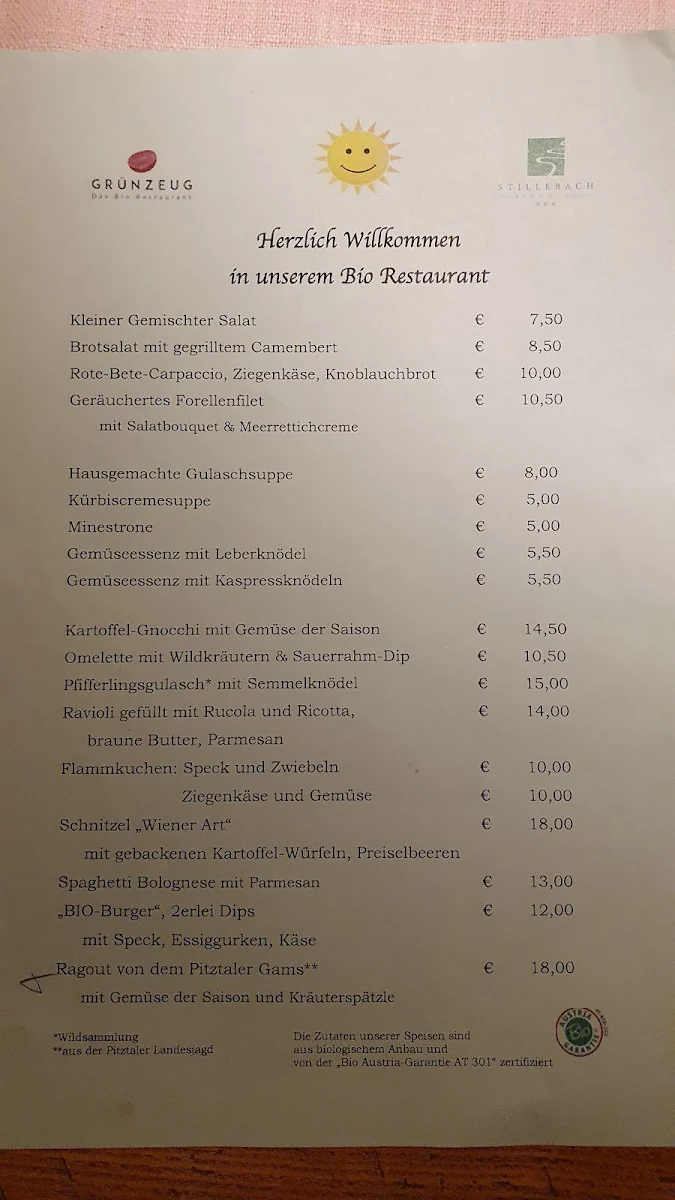 Speisekarte photo 1