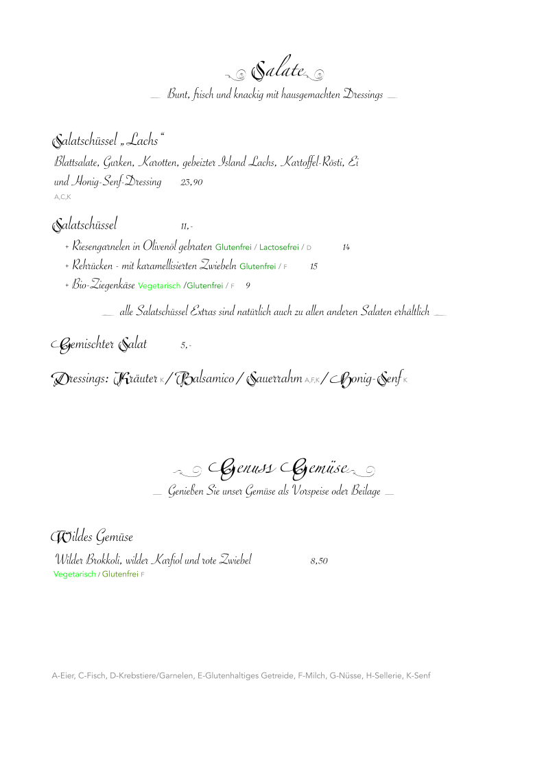Speisekarte photo 2