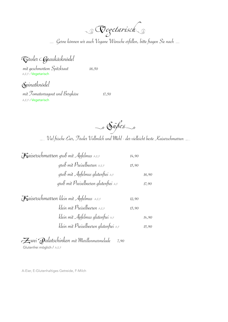 Speisekarte photo 3