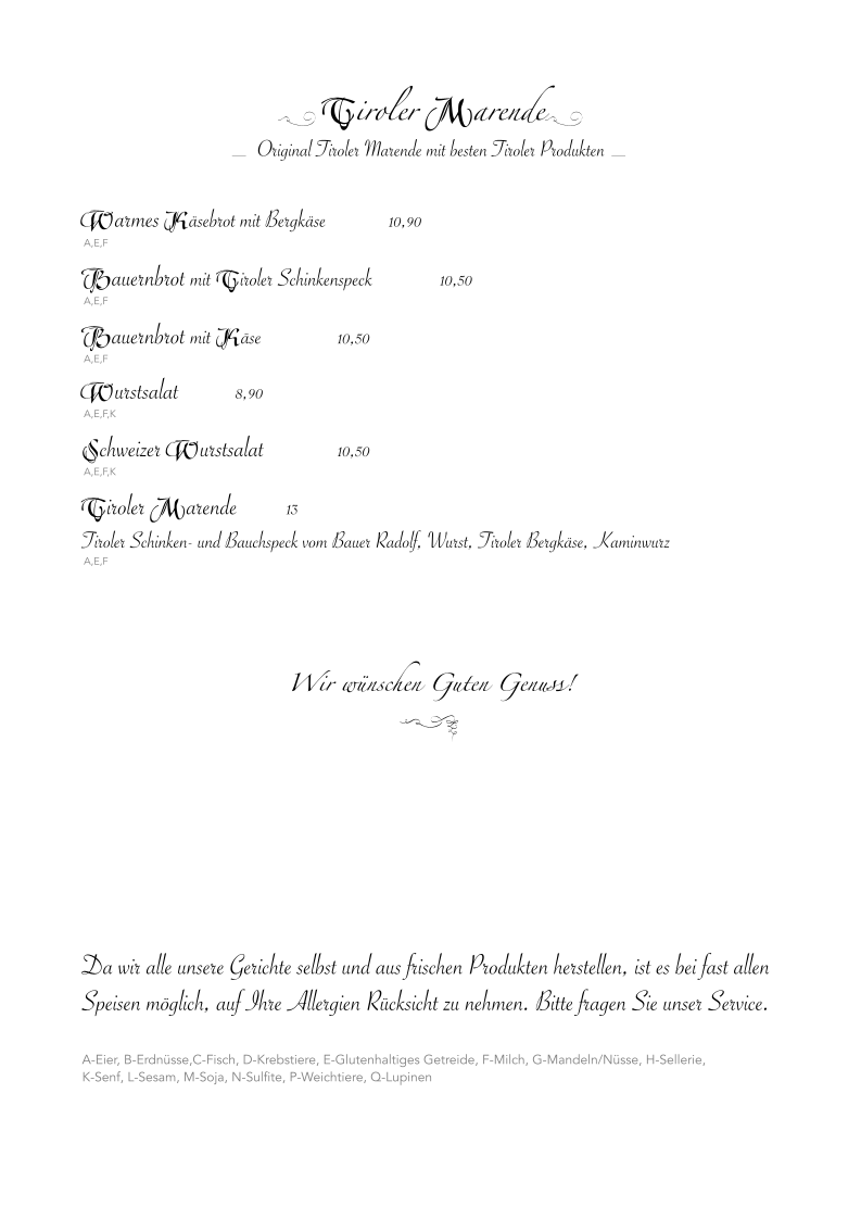 Speisekarte photo 4