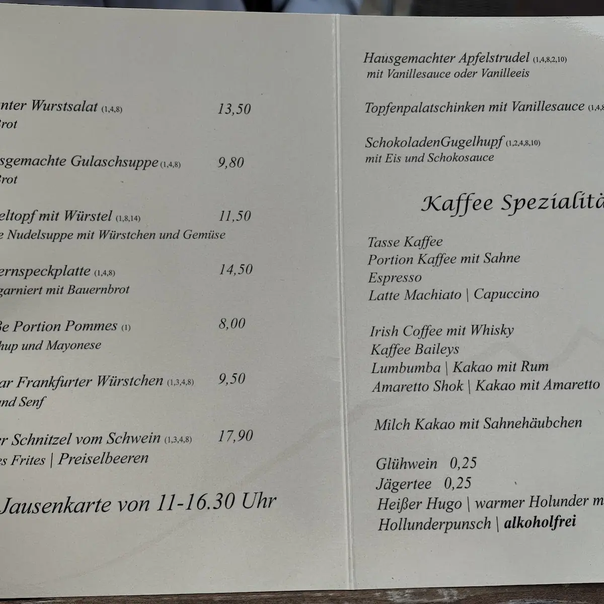 Speisekarte photo 1