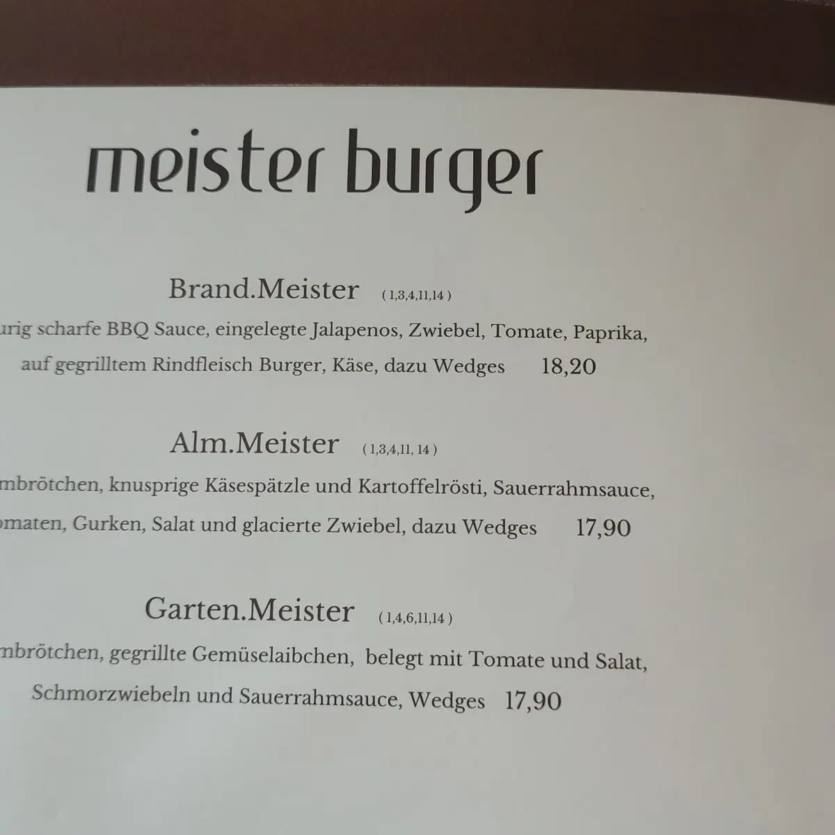 Speisekarte photo 6