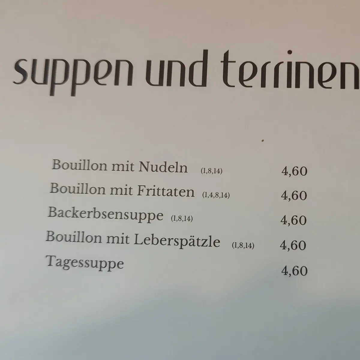 Speisekarte photo 8