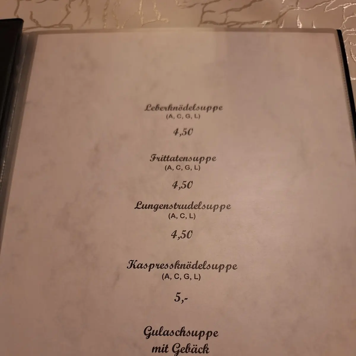 Speisekarte photo 1