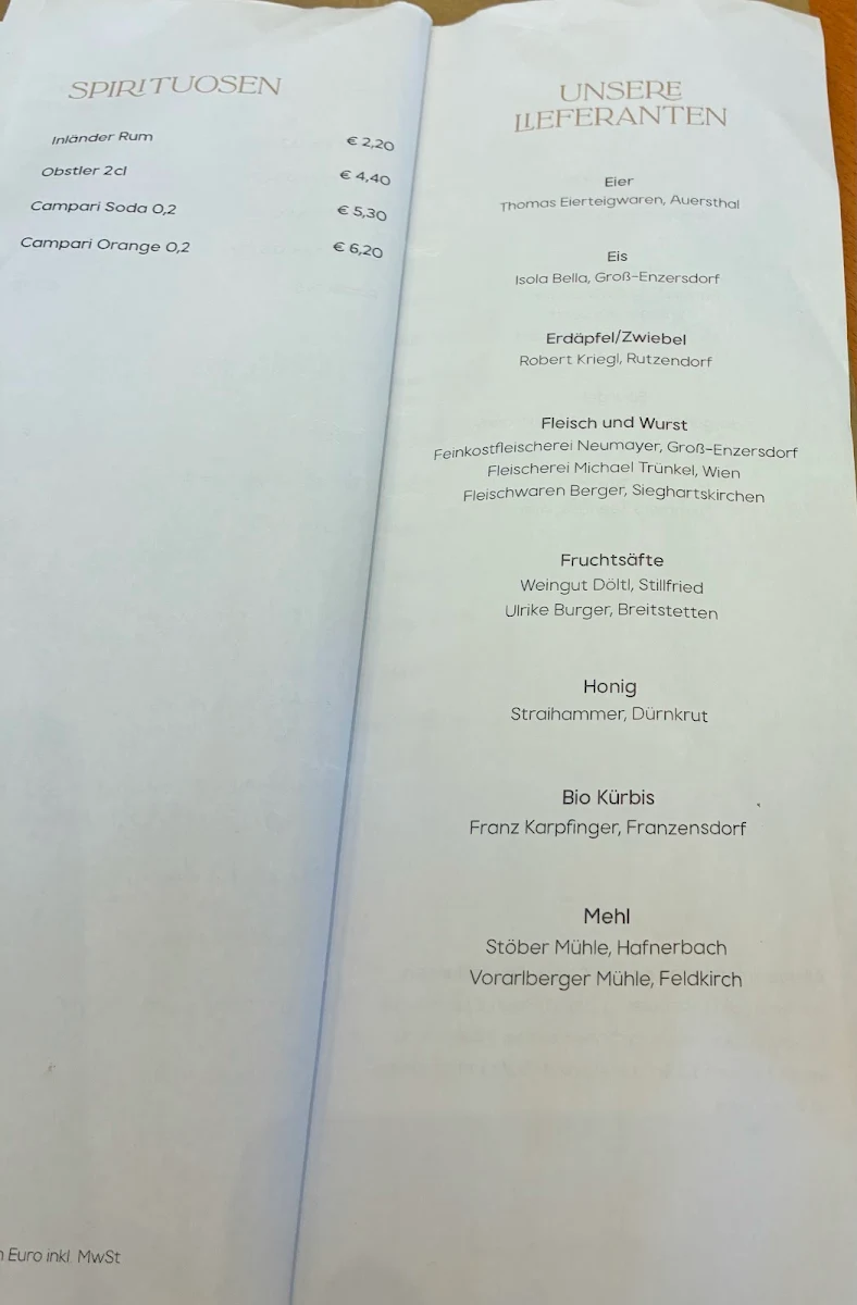 Speisekarte photo 1