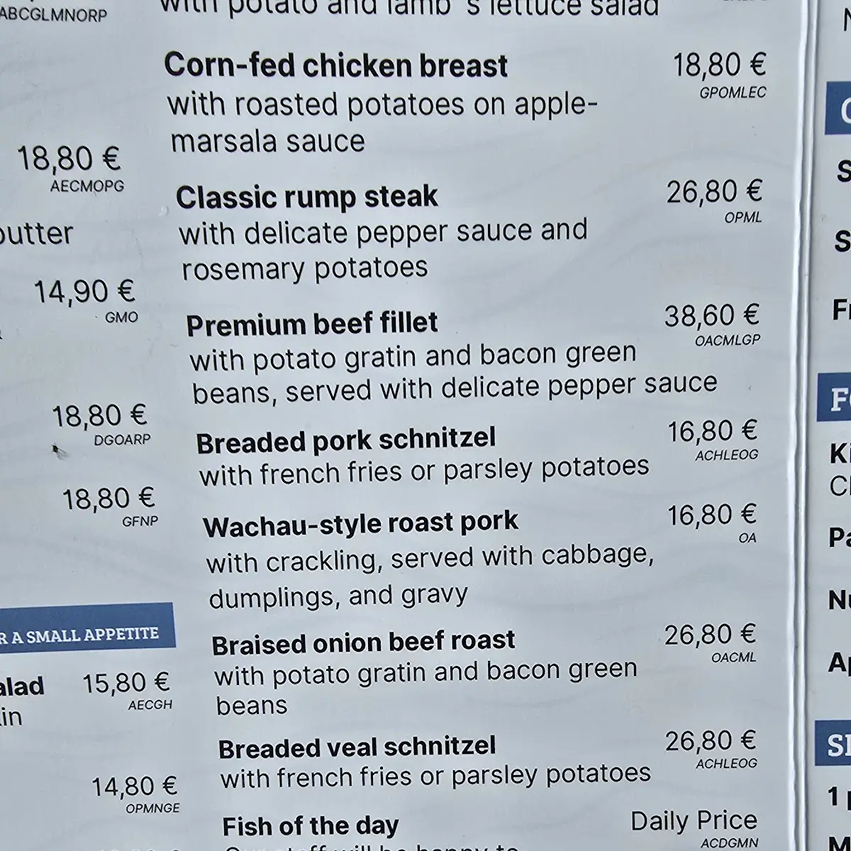 Speisekarte photo 4