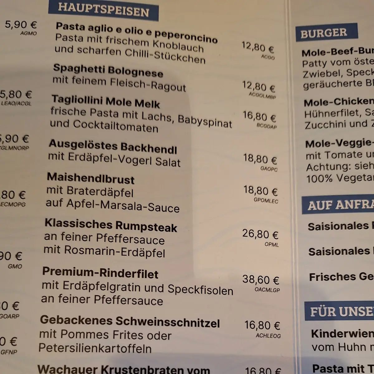 Speisekarte photo 5