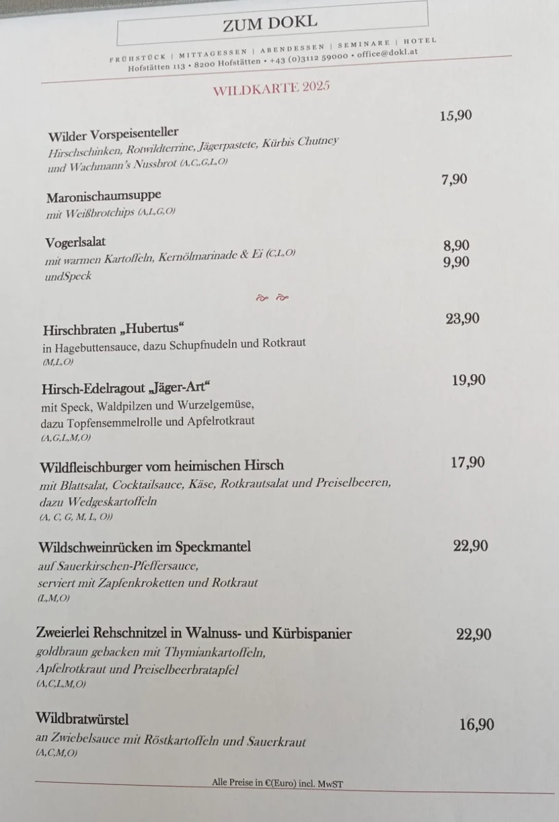 Speisekarte photo 1
