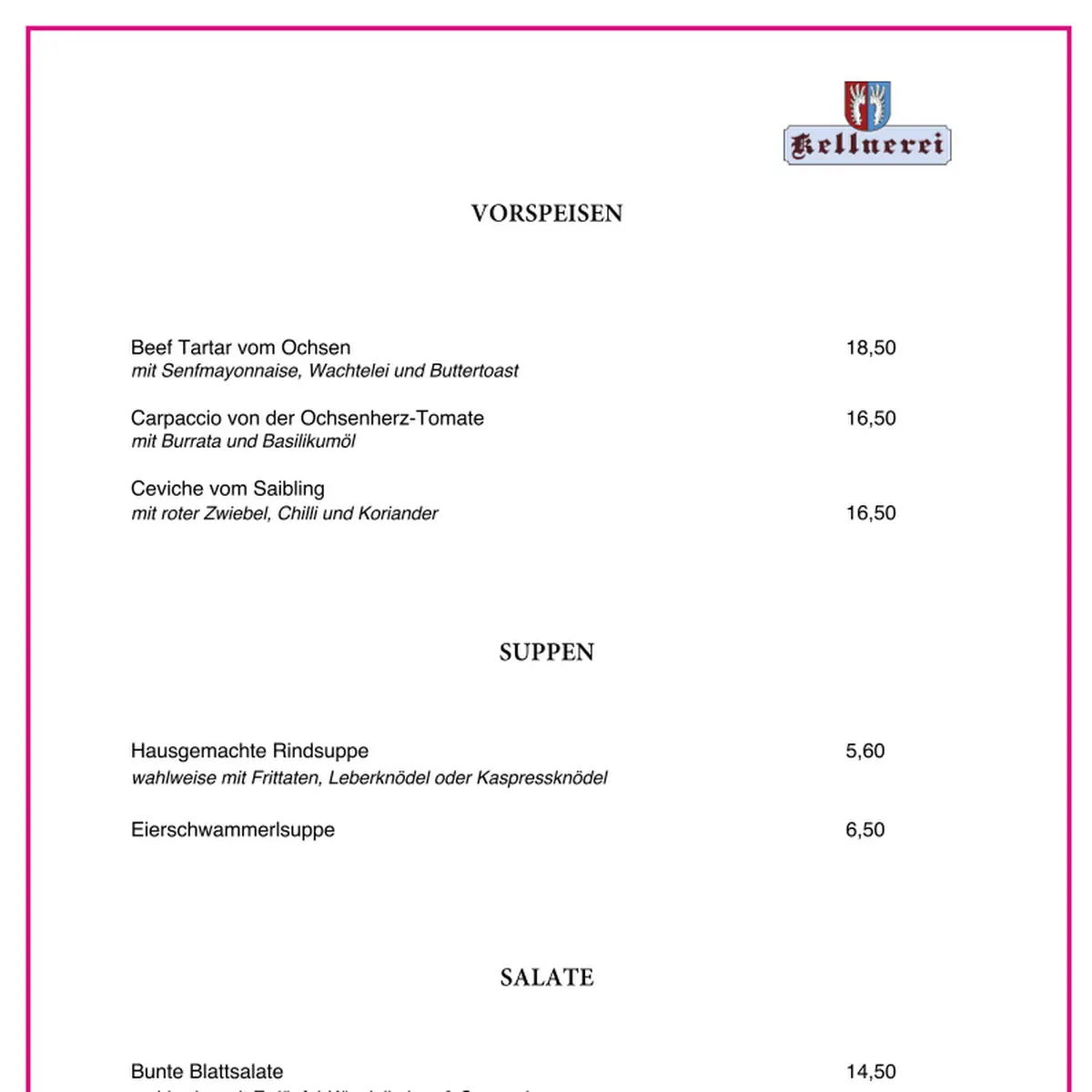 Speisekarte photo 4