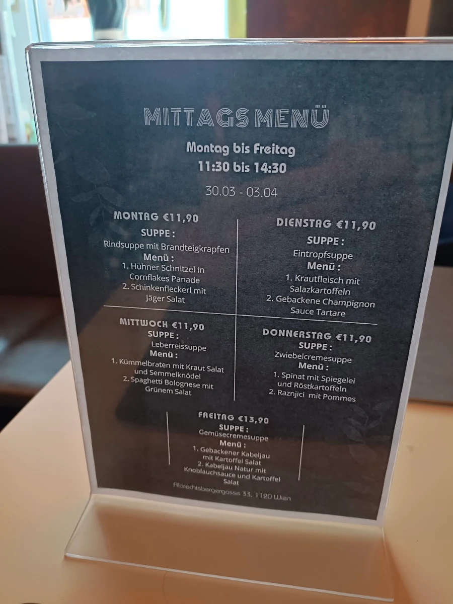 Speisekarte photo 2