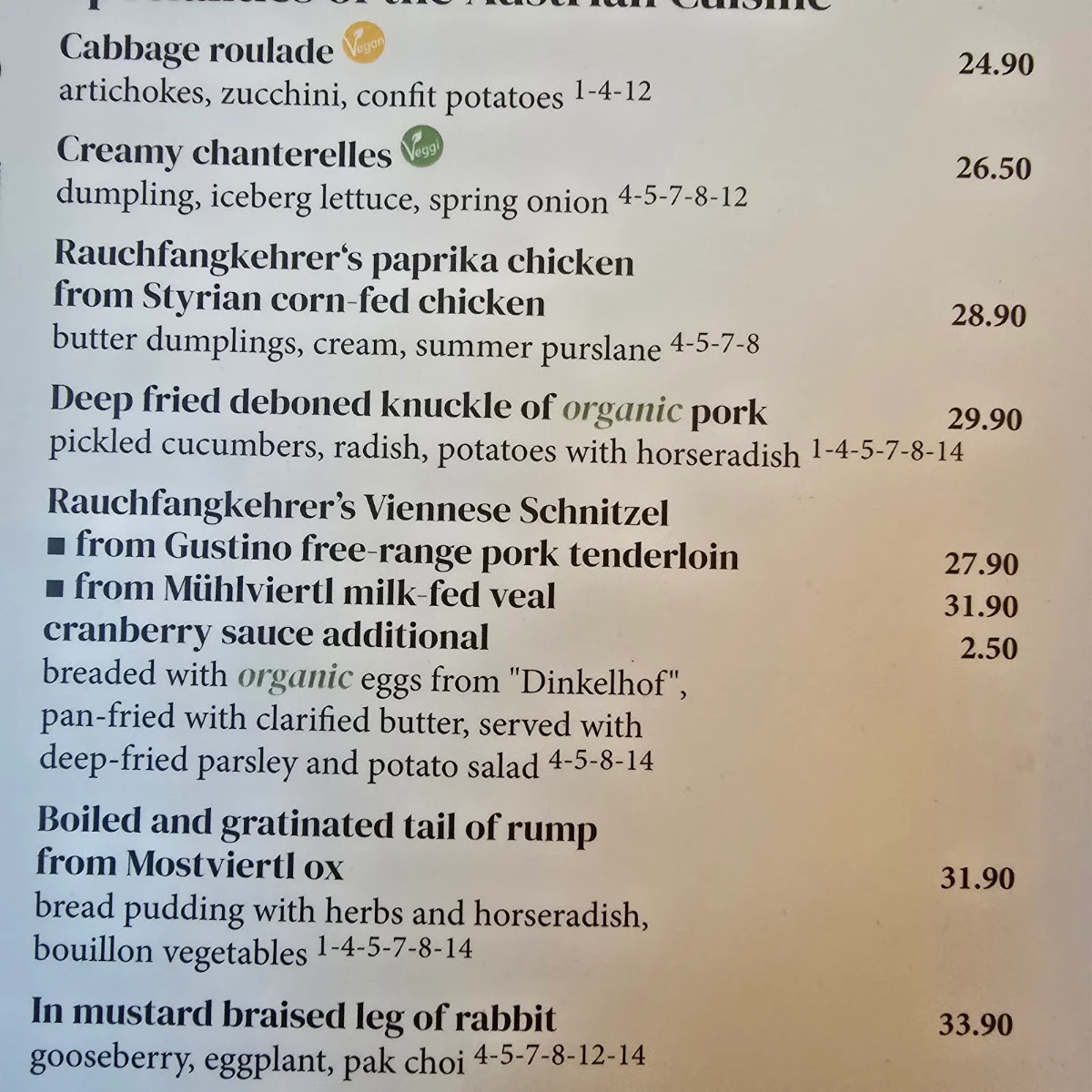 Speisekarte photo 1