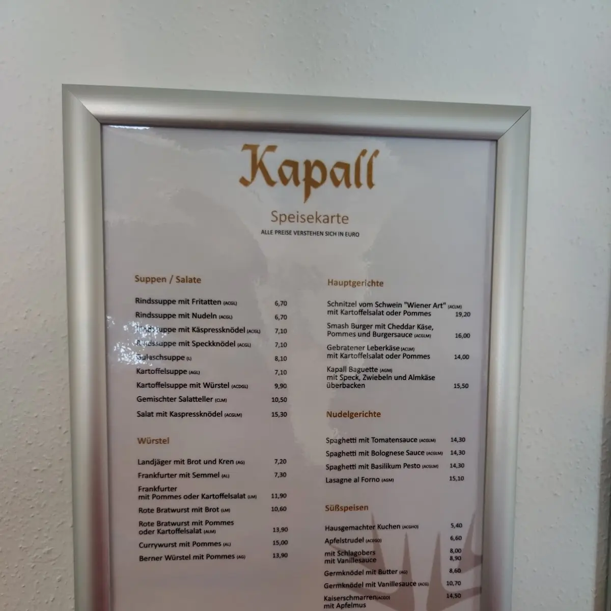 Speisekarte photo 3