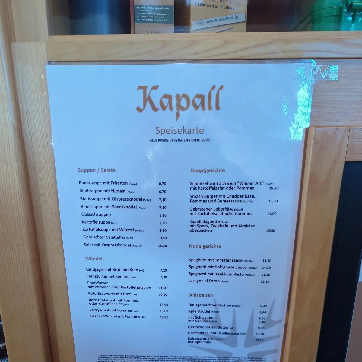 Speisekarte photo 5