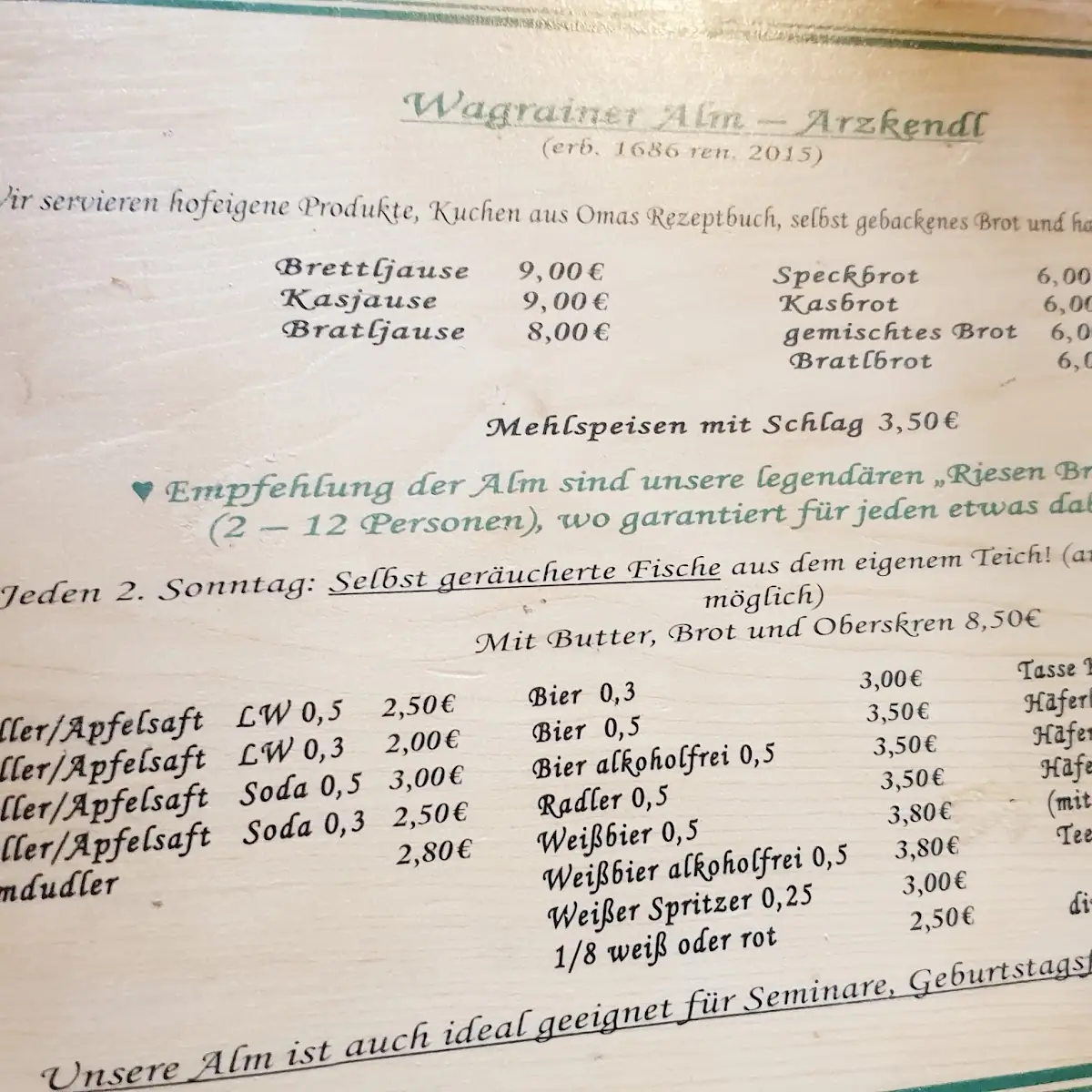 Speisekarte photo 4
