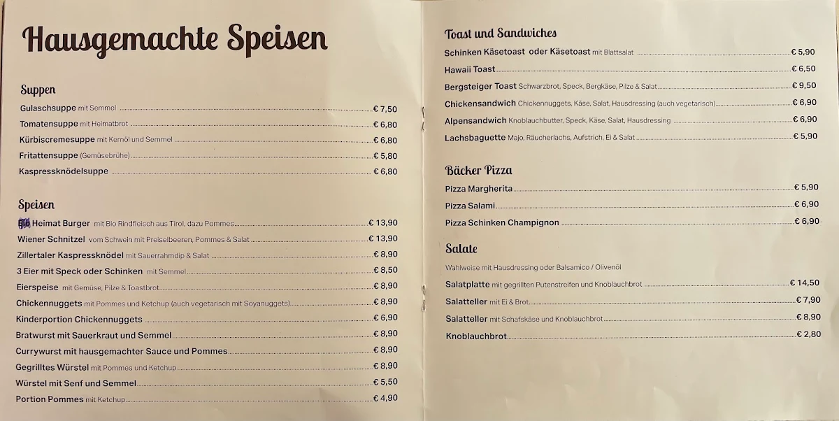 Speisekarte photo 8