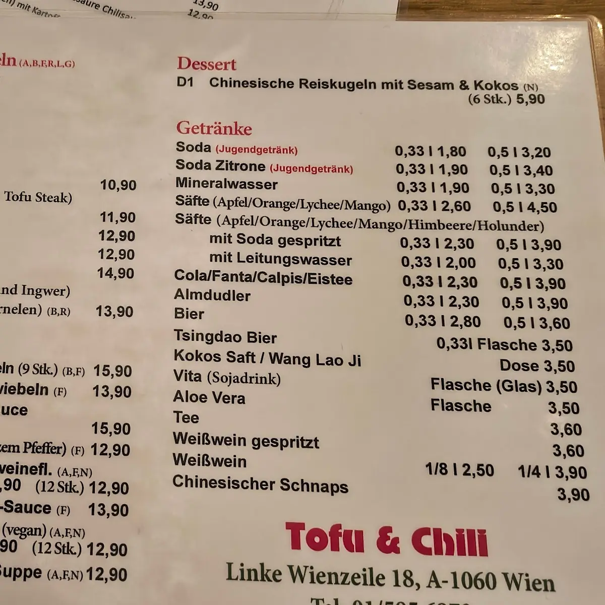 Speisekarte photo 10