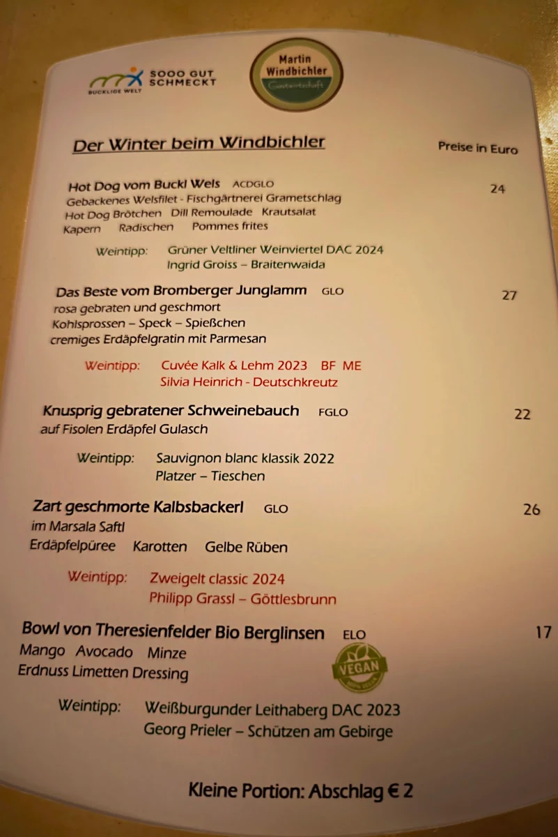 Speisekarte photo 1