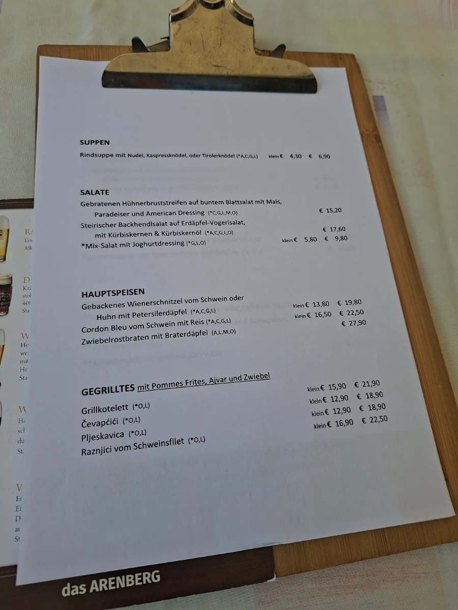 Speisekarte photo 1