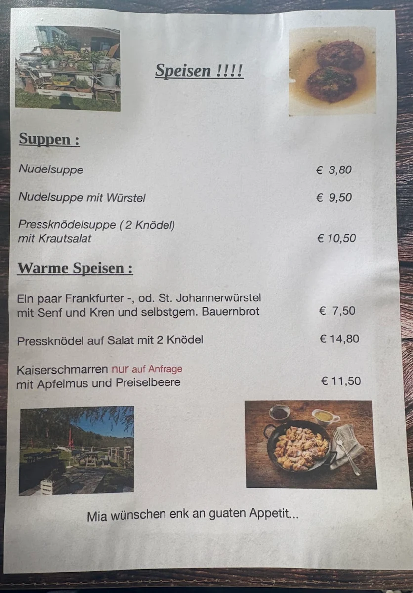 Speisekarte photo 1