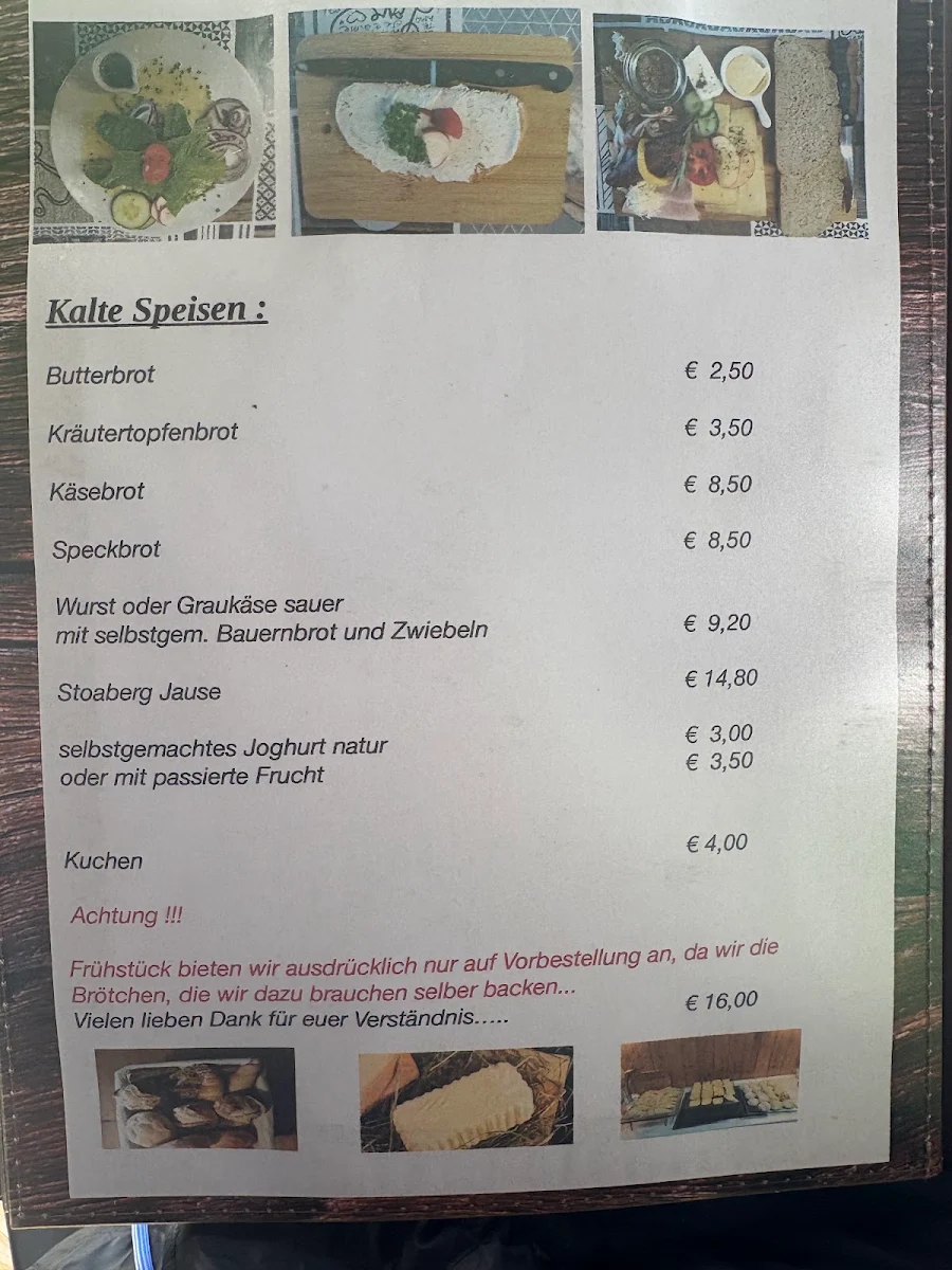Speisekarte photo 3