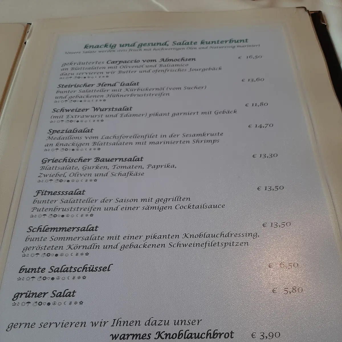 Speisekarte photo 1