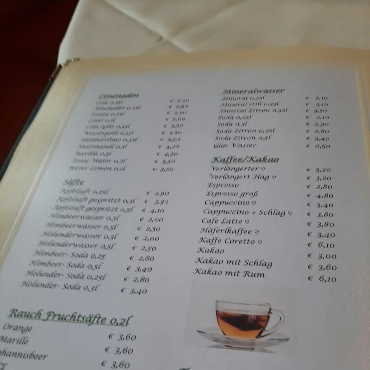 Speisekarte photo 4