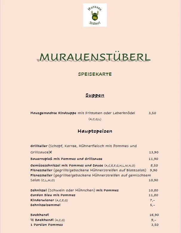 Speisekarte photo 2
