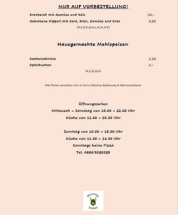 Speisekarte photo 4