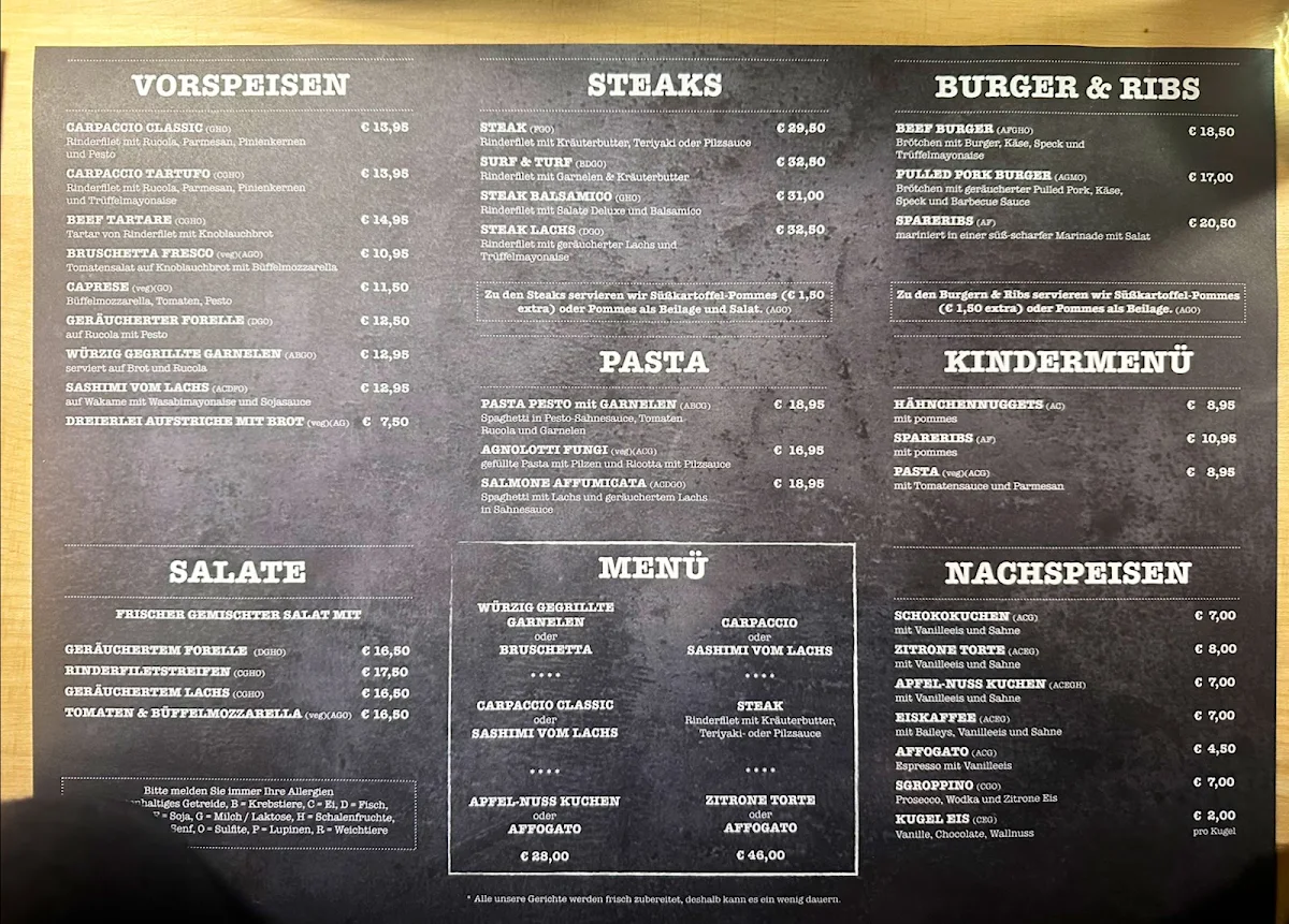 Speisekarte photo 2