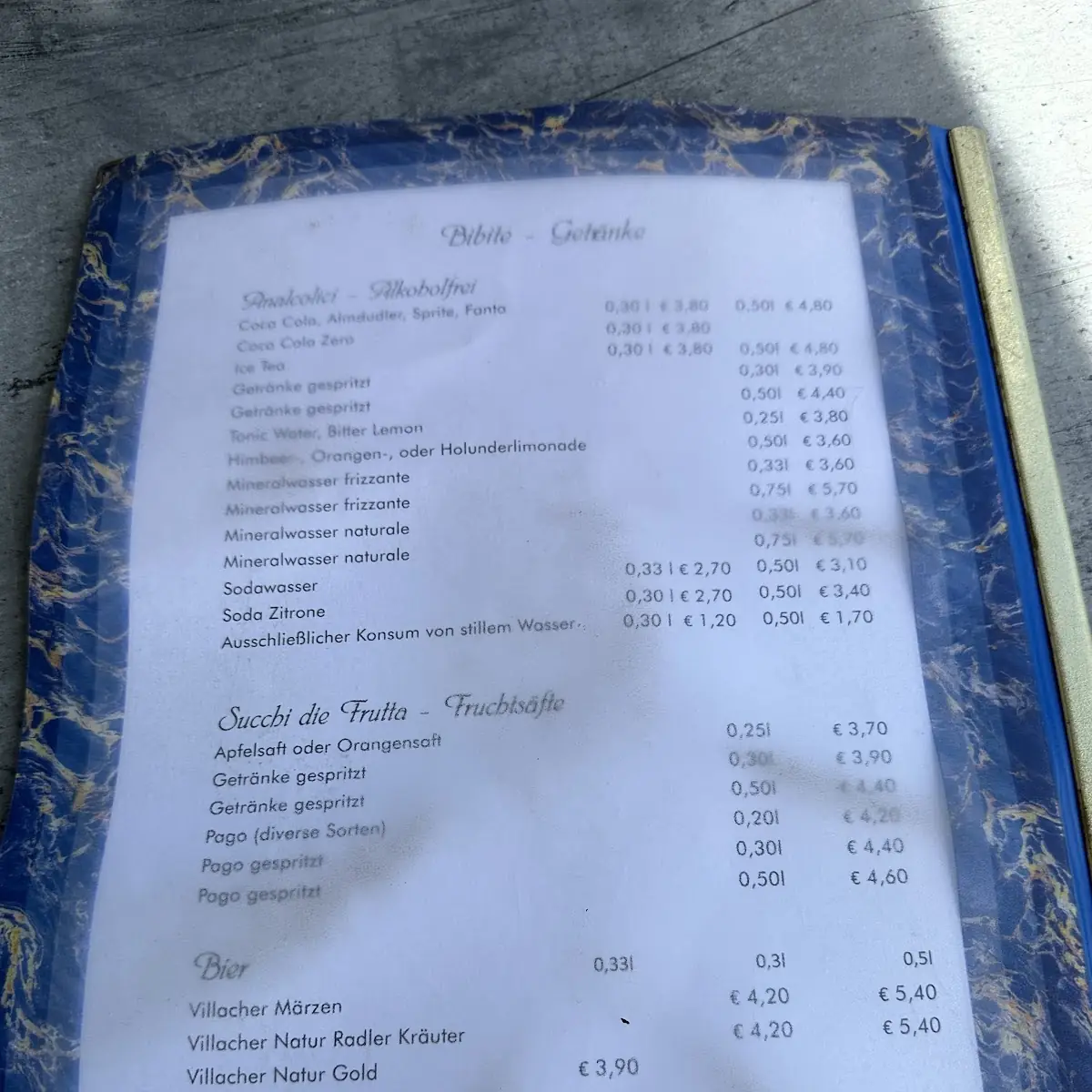 Speisekarte photo 2