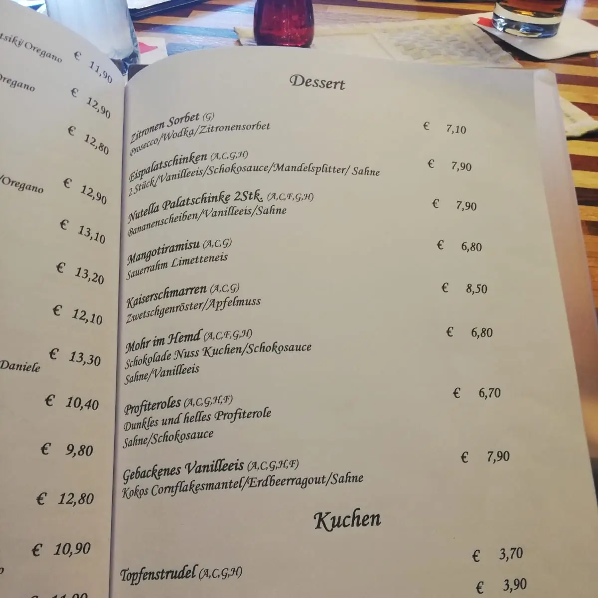 Speisekarte photo 8