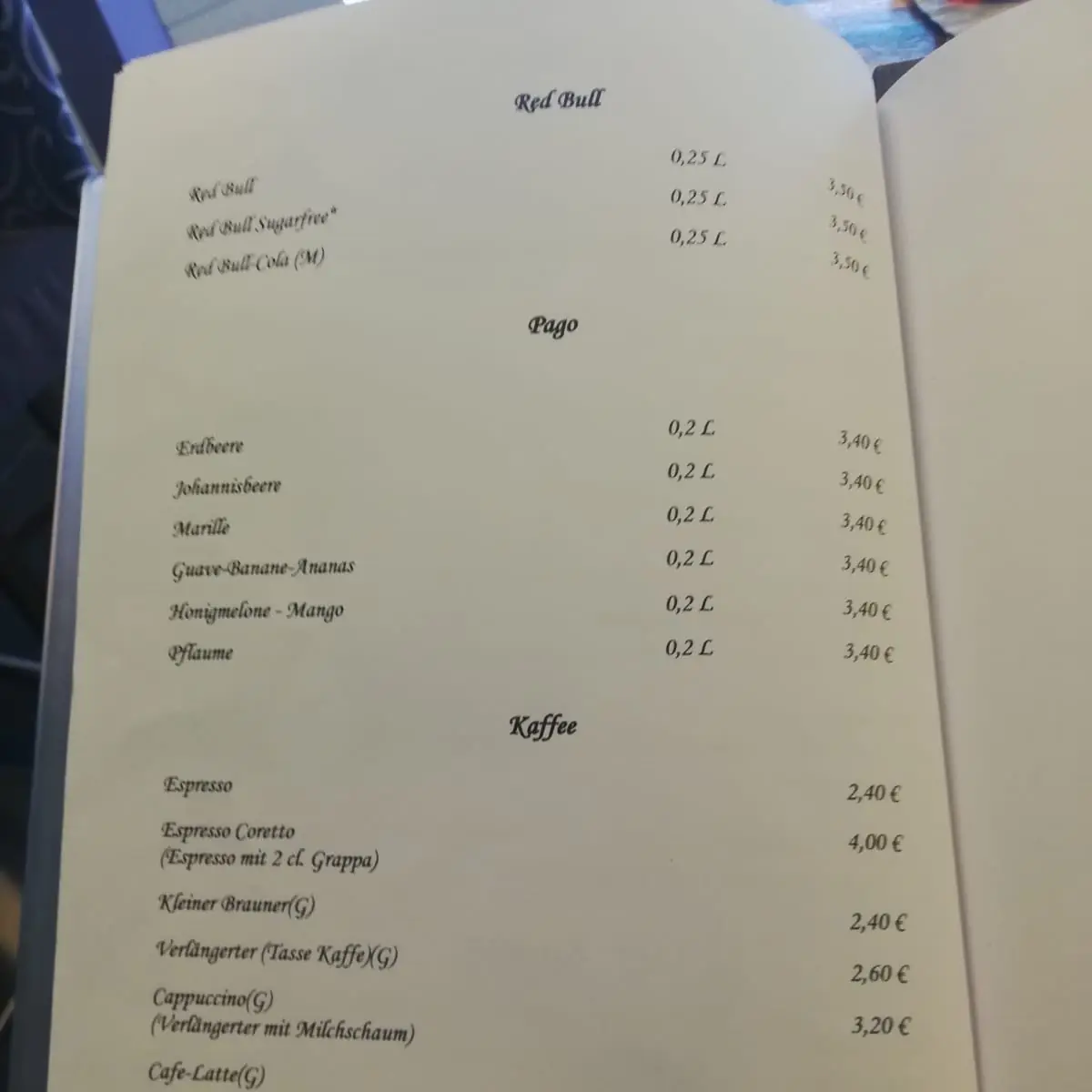 Speisekarte photo 9