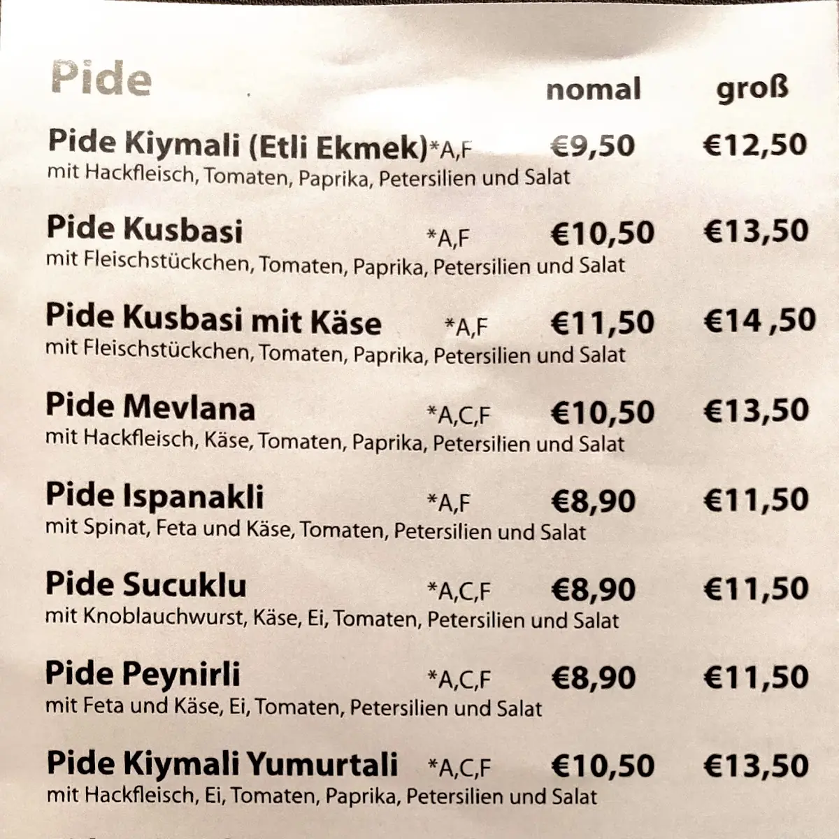 Speisekarte photo 4