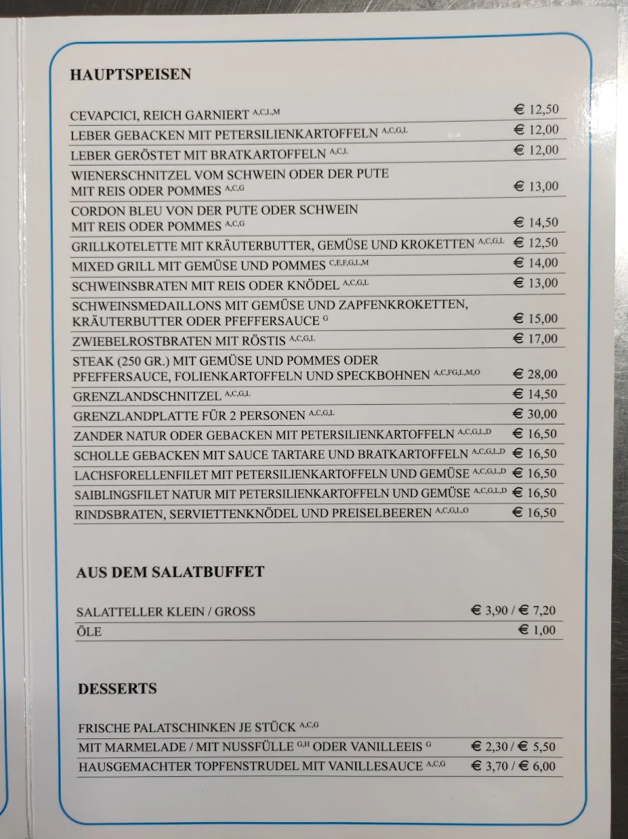 Speisekarte photo 1
