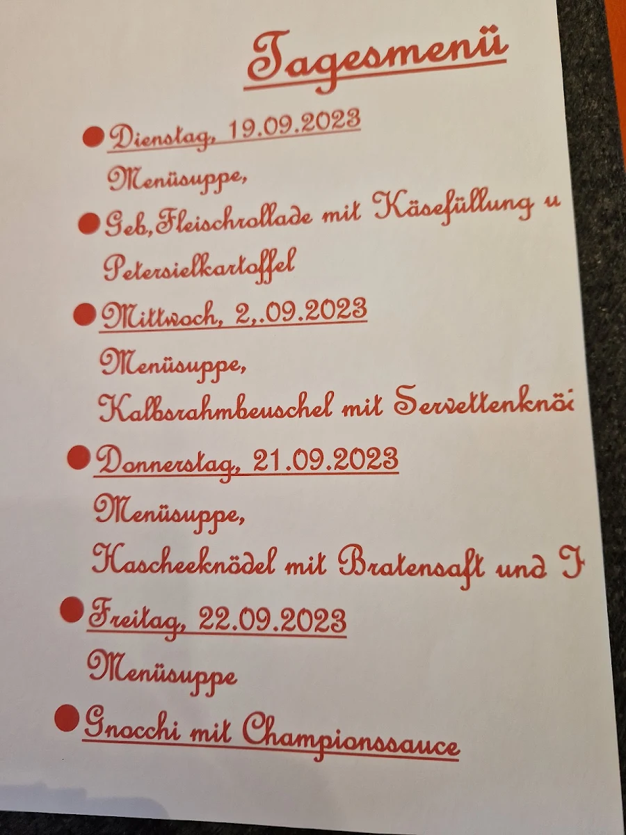 Speisekarte photo 2