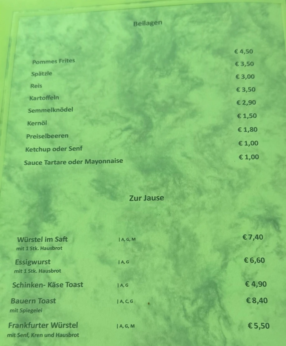 Speisekarte photo 5