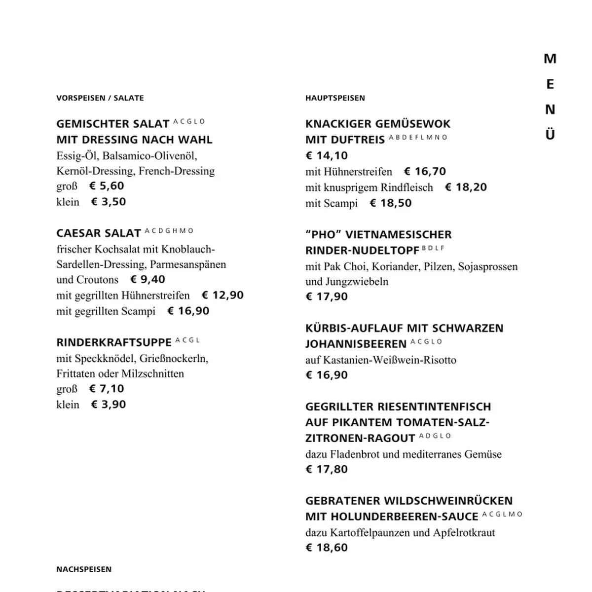 Speisekarte photo 1