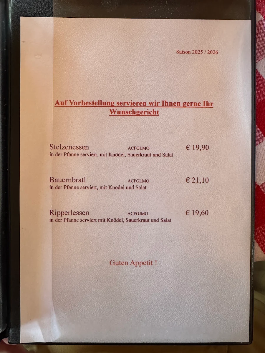 Speisekarte photo 2