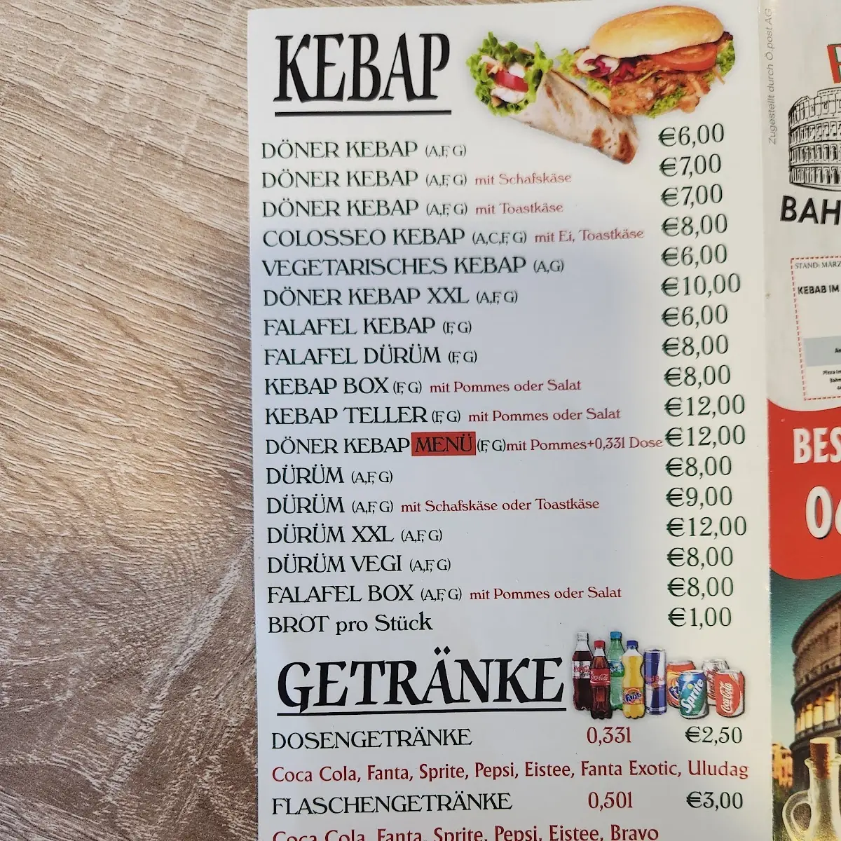 Speisekarte photo 5