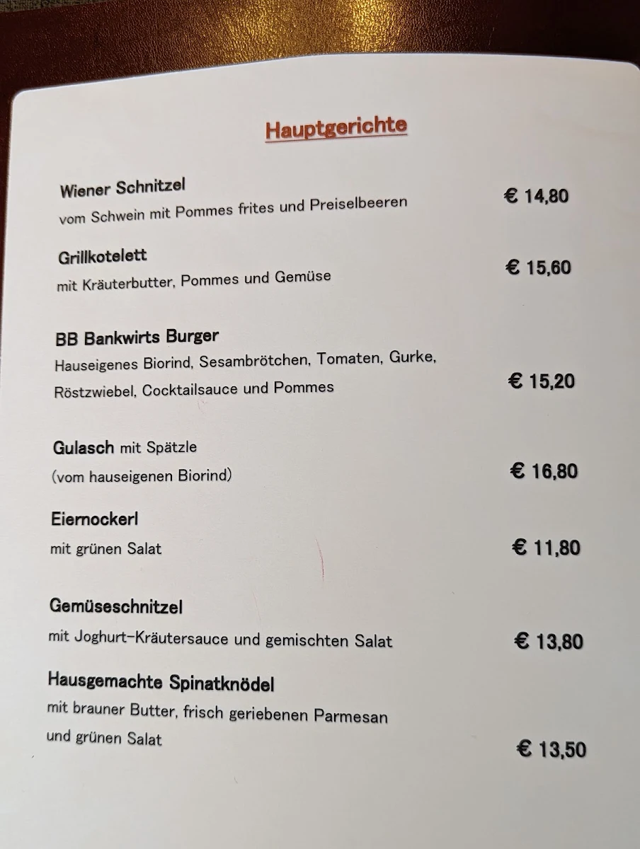 Speisekarte photo 1