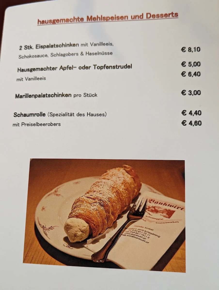 Speisekarte photo 2