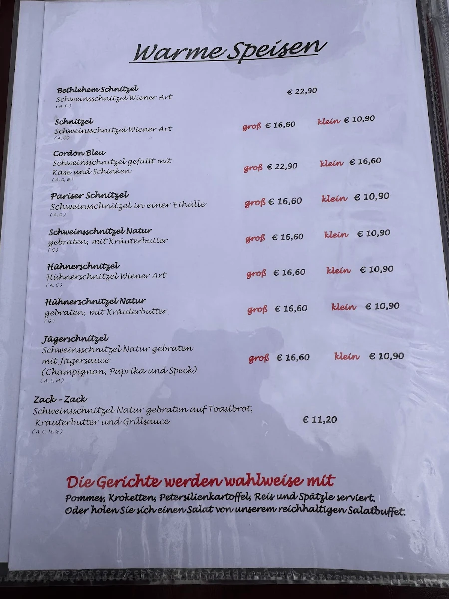 Speisekarte photo 1