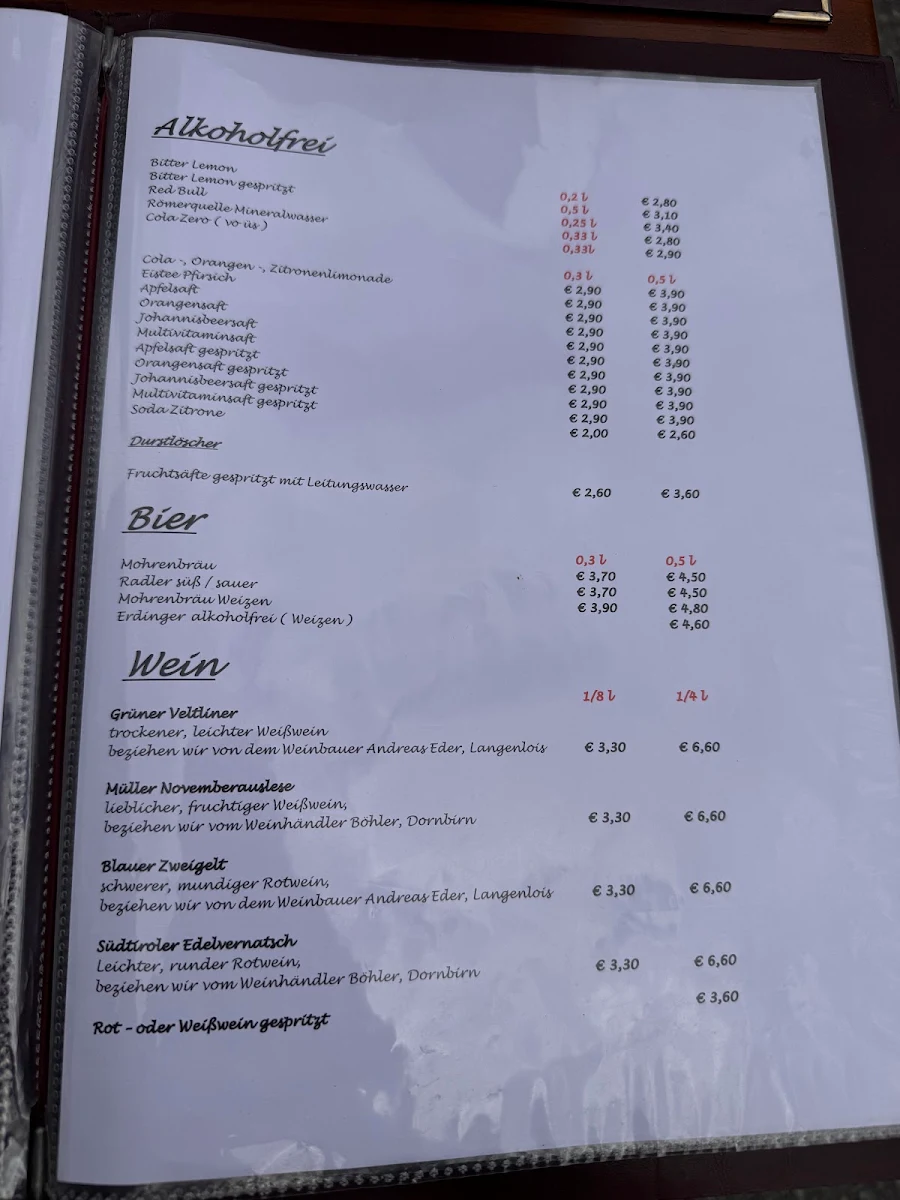 Speisekarte photo 2